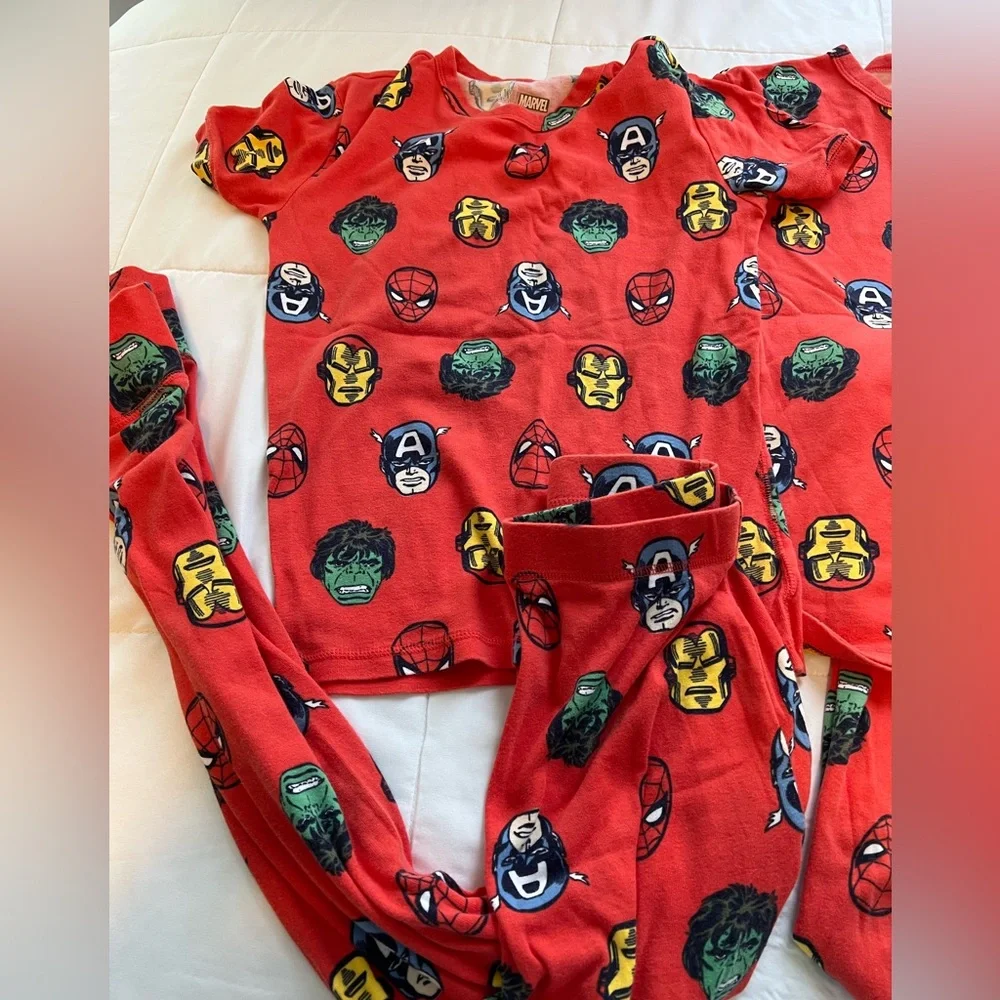 3 Pairs Big Boys Cotton Disney Marvel Gap And Carters Pajamas